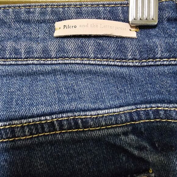 Anthropologie Pilcro and the Letterpress Jeans Size 26 Slim Boyfriend Casual - Picture 3 of 6